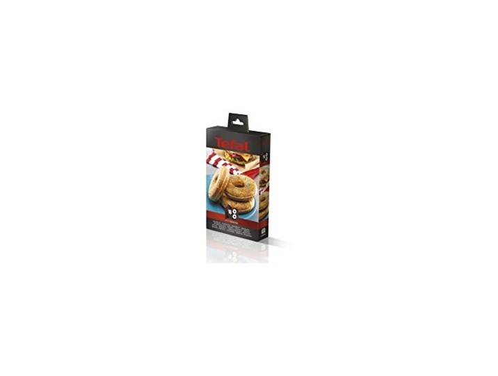 Tefal - Coffret Snack Collection 2 plaques Bagels pour gaufrier 3 en 1 Accessoire compatible avec appareils à sandwich et presses à panini - Plaques antiadhésives lavables au lave-vaisselle