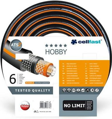 Cellfast Hobby ATS2 Tuinslang voor ondergrondse installaties, 25 meter, zwart
