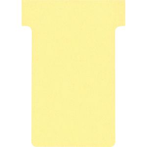 Franken T-Karten TK204, Größe 2, gelb, Breite 48mm, Höhe 84mm, 100 Stück