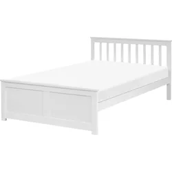 BETT mit Lattenrost 120/200 Kiefernholz Weiß Olendon