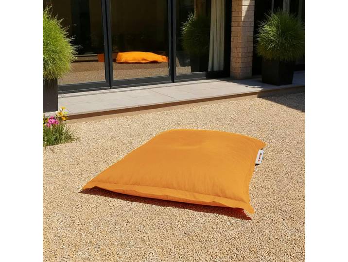 Coussin pouf de jardin 100x100 imperméable ARTA - Orange