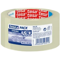 TESA Clear Strong 66 m Polypropylen (PP)