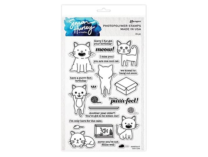 Simon Hurley clear stamps A5 - Cool cats