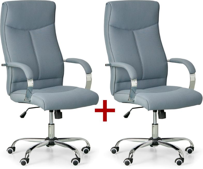 B2B Partner Bürosessel LUGO TEX 1+1 GRATIS, grau