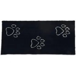 Dog Gone Smart DIRTY DOG DOORMAT RUNNER SCHW 152X76 (Hund, Allgemein), Halsband + Leine