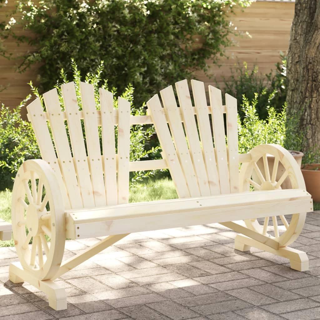 Adirondack-Zweisitzer für den Außenbereich aus massivem Tannenholz