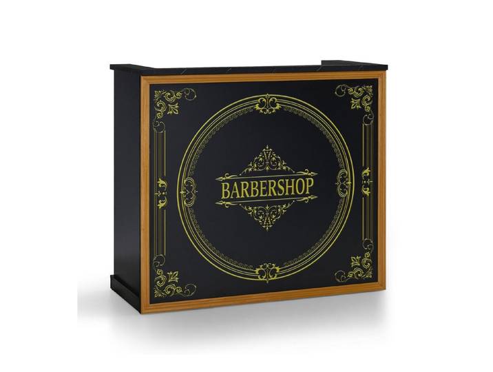 Barberpub Empfangstheke BarberPub Empfangstheke mit 2 Schubladen, Rezeptionstisch R9773