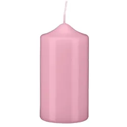 Kopschitz Kerzen Spitzkopf Stumpen Kerzen Rosa 10 x Ø 8 cm, 6 Stück