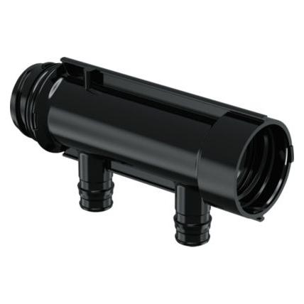 Uponor PPM fordeler Q&E 2x16 - 1 c/c 50 mm. husk ringe, 2 x vvs nr. 045338216 (1047999)