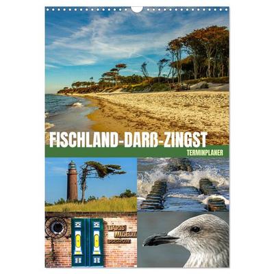Fischland-Darß-Zingst Terminplaner (Wandkalender 2026 DIN A3 hoch), CALVENDO Monatskalender