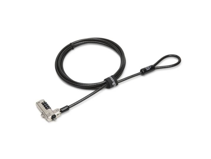 Kensington Câble de sécurité N17 ultra-fin à combinaison pour encoches Wedge, Kensington, Verrouillage à combinaison, Acier au carbone, Noir K68008EU
