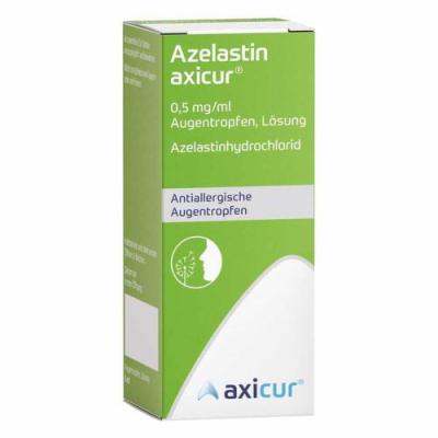 axicorp Pharma GmbH AZELASTIN axicur 0,5 mg/ml Augentropfen Lösung 6 ml 20196100