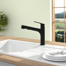 Villeroy & Boch 92820006 Junis Sky Shower Matt Black Küchenarmaturen mit Schlauchbrause 5Jahre Garantie