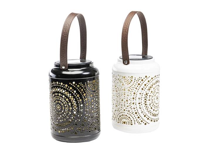 Solarlampe LED LANTERN SOLAR 12cm x 30cm mehrfarbig