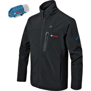 Bosch Arbeitsjacke Akku-Thermojacke, GHJ12+18VXA, Winterjacke 12V / 18V, schwarz, winddicht, Gr. S