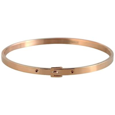 Armreif ADELIA´S "Armband – Armreif aus Edelstahl Ø 6,4 cm cm", gold, Armbänder, Damen, 22cm, Edelstahl, Armreif, Ideal zum Verschenken – schlicht und stilvoll