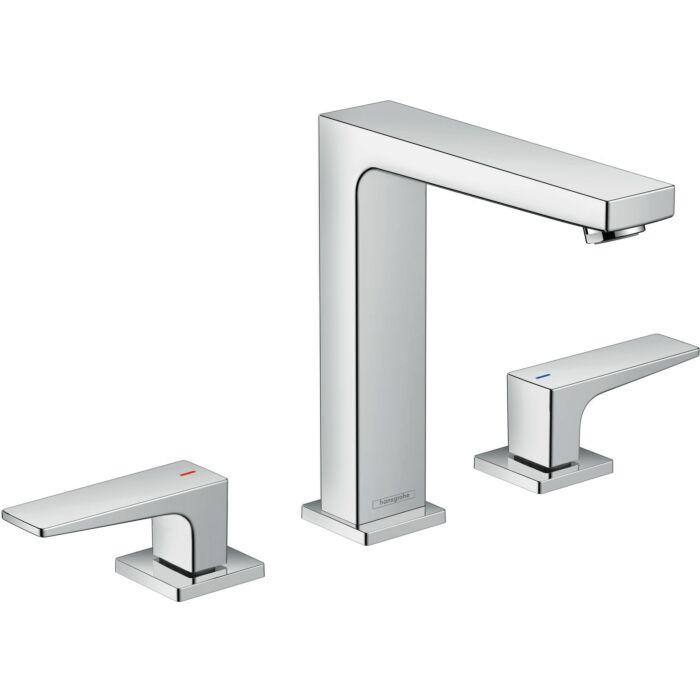 hansgrohe Metropol 160 Waschtischarmatur 32515000 chrom, 3 Loch Waschtischarmatur, Zungengriff