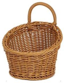Inspire Essentials Handwoven Rattan Style Hanging Storage Basket 6