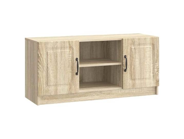 Makastle TV-Schrank Sonoma-Eiche 102x34,5x47 cm Holzwerkstoff