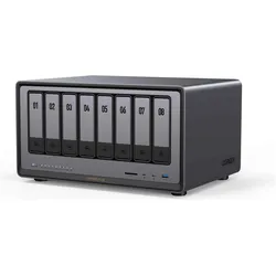 Ugreen NASync DXP8800 Plus (0 TB), NAS, Schwarz, Grau