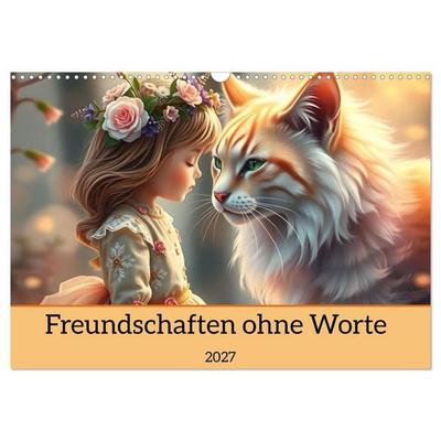 Freundschaften ohne Worte (Wandkalender 2027 DIN A3 quer), CALVENDO Monatskalender