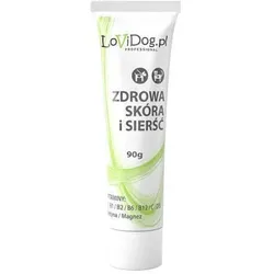 Lovi Dog Gesunde Haut und Fell - Hunde- und Katzenpastete in der Tube, mit Leber und Vitaminen, Omega-3 Säuren, Biotin und Magnesium 90g
