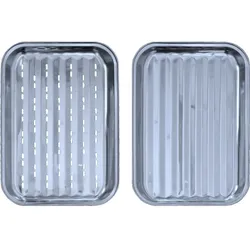 Babossa Grillschalen Set, Edelstahl