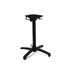 Bistromania Klappbarer Tischfuß SOLO – Schwarz – 66x66xH72 cm – 4 Beine – Stapelbar