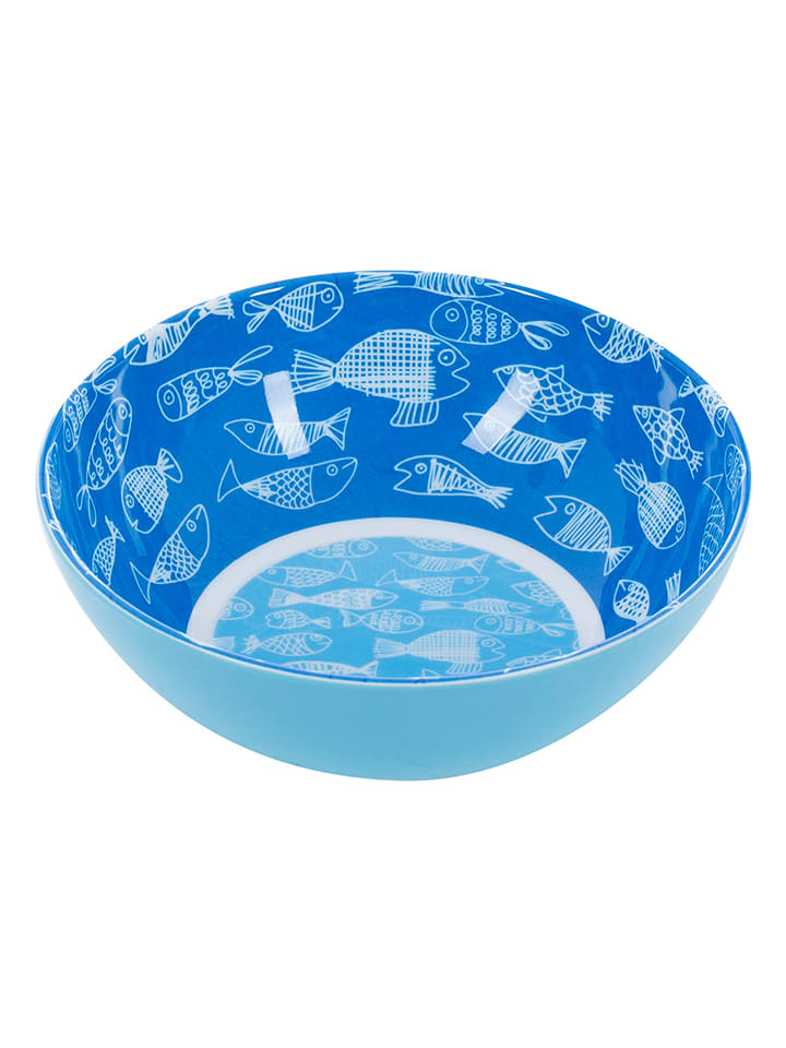 Overbeck and Friends Schale "Crazy Fish" in Blau - Ø 15,5 cm - onesize