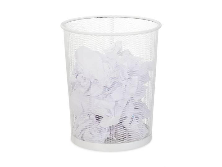 Papierkorb gross Weiss