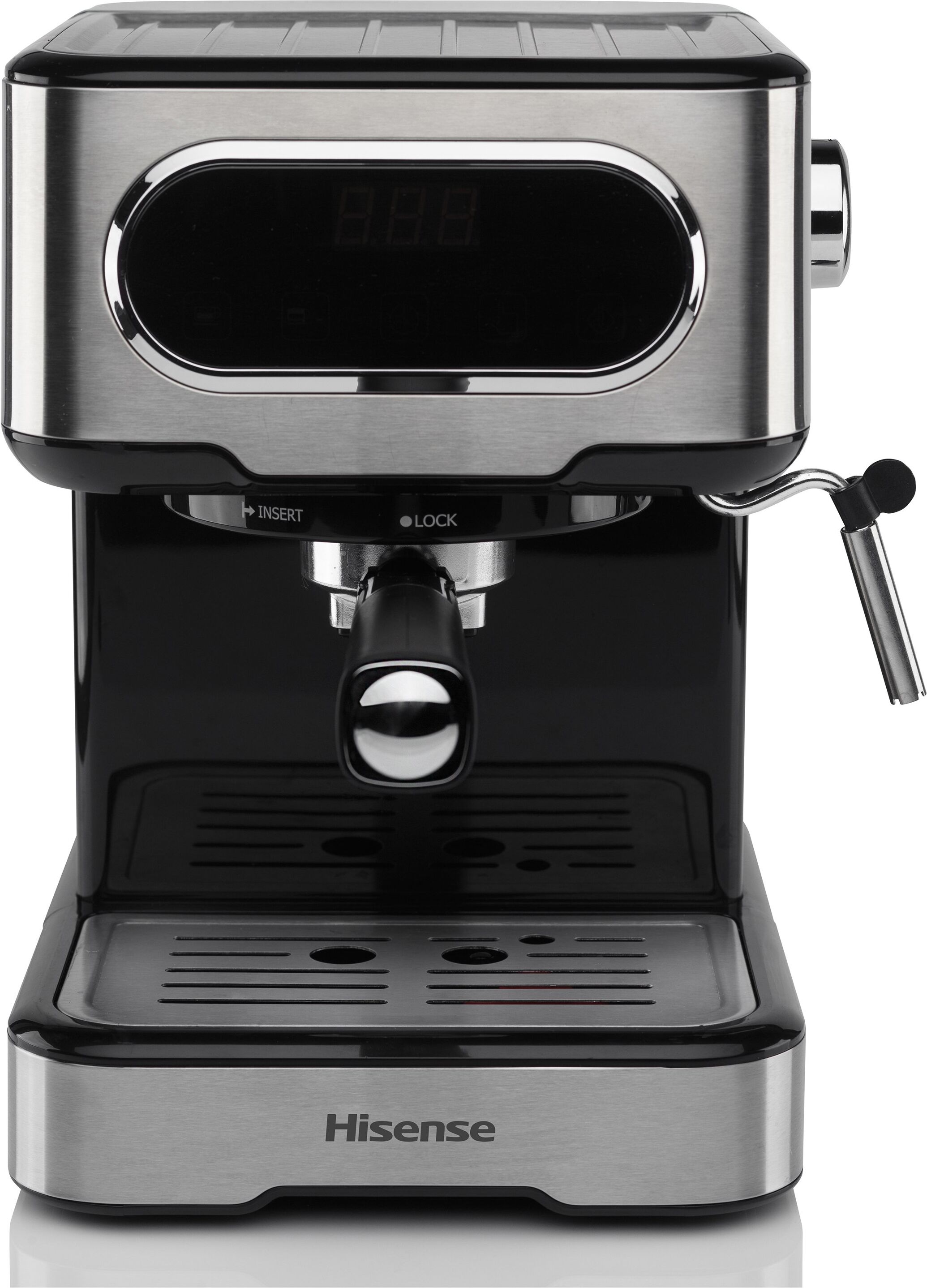 Macchina caffè espresso Hisense 740219 HESCM15DBK Inox e Black