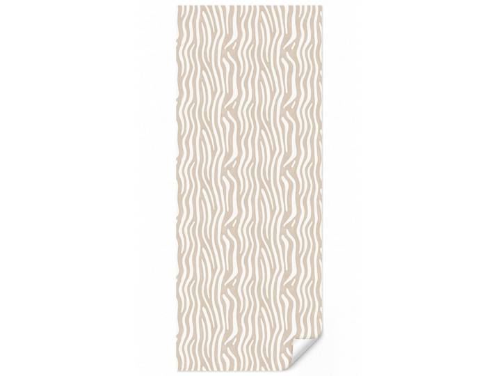 OnlyWow Tapete - Abstrakt - Zebra - Beige - 120x300 cm, Papier, Rechteckig, 120x300 cm, Tapeten & Wandverkleidungen, Vliestapeten