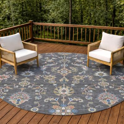 Addison Rugs Machine Washable Indoor/ Outdoor Traditional Basalt Chantille Rug