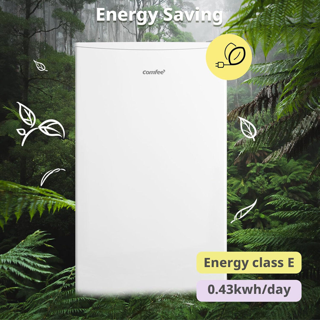 Living and Home 60 Litre Freestanding Under Counter Upright Freezer White 84.5cm H X 47.5cm W X 44.5cm D