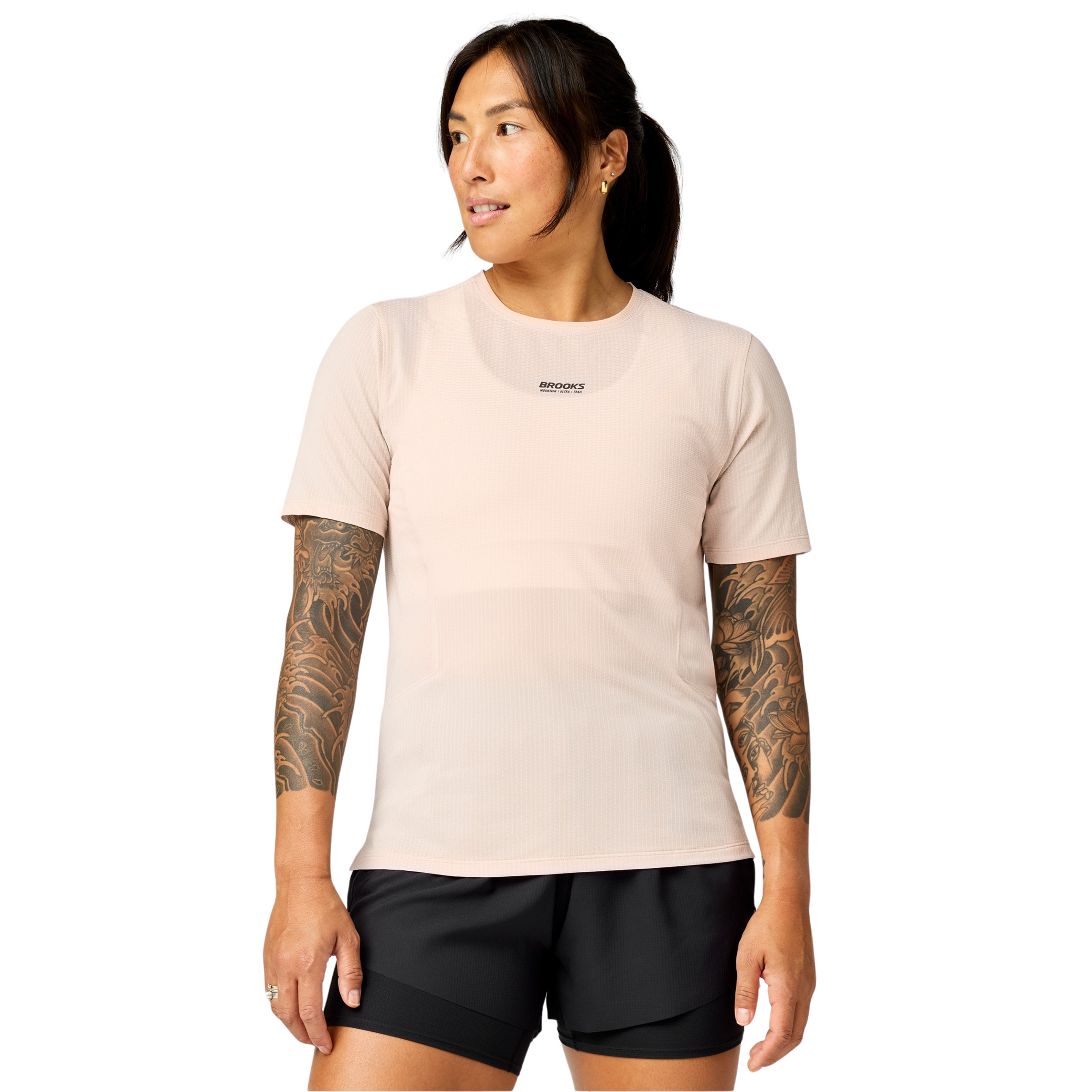 Brooks High Point 2.0 Damen T-Shirts rosa Größe S Trailrunning | Laufen Elastisch