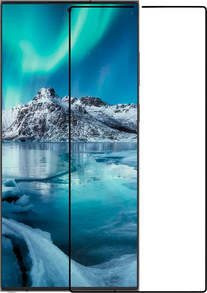 DBRAMANTE1928 Displayschutzfolie "ecoshield Samsung Galaxy S24 Ultra", schwarz (ultraschwarzedge), Displayfolien, Displayschutzfolie