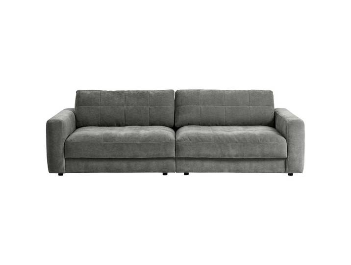 Trendmanufaktur Bigsofa, Grau, Textil, Füllung: Schaumstoff, Silikon,Polyetherschaumkern, Silikon, 264x83x126 cm, Made in EU, AGR-geprüft, Stoffauswahl, Rücken echt, Wohnzimmer, Sofas & Couches, Bigsofa