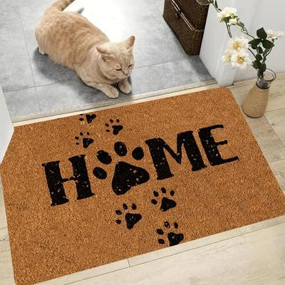 Inspired Finds Cat Paw Print Absorbent Doormat Non Slip Washable Kitchen Entrance Rug classic Paw Print 15.75x23.62in