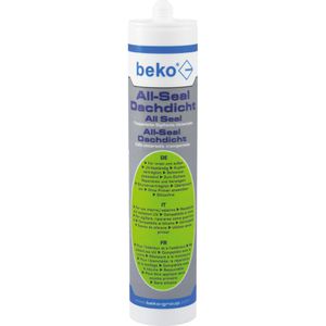 Beko Dichtmasse All-Seal Dachdicht, 300ml, für Dach, glasklar, für innen & außen, wasserdicht