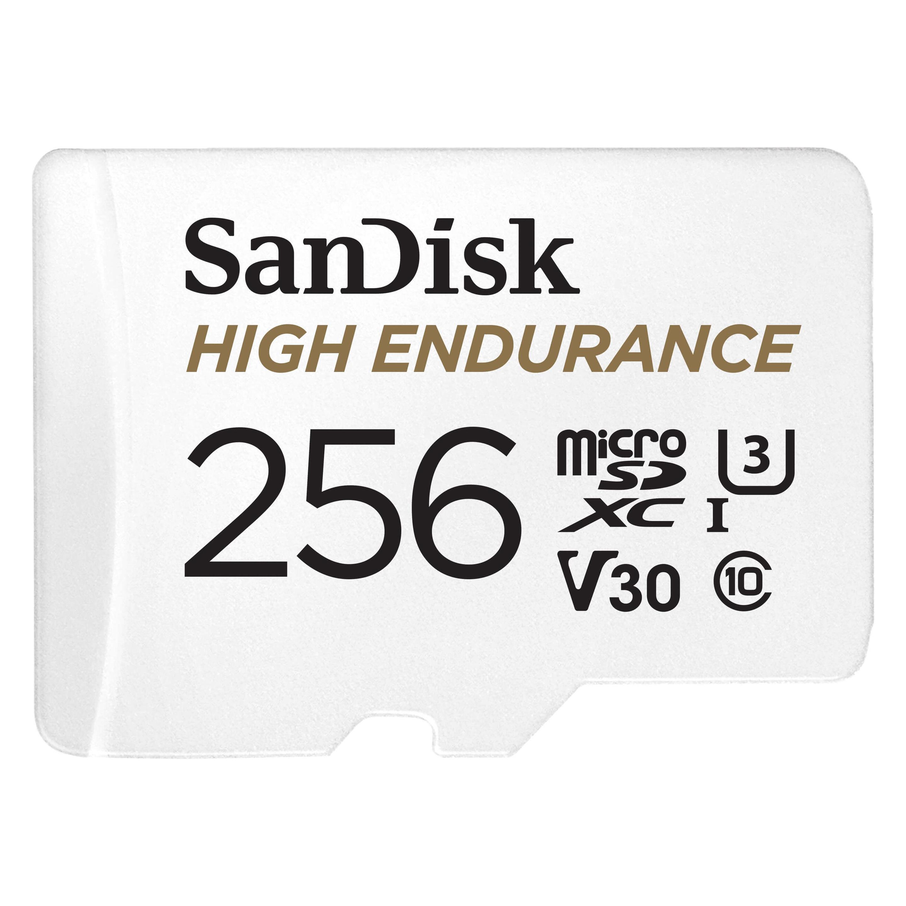 Sandisk High Endurance (256 GB, microSDXC, U3, UHS-I) (SDSQQNR-256G-GN6IA)