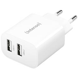 Intenso W24AA USB Ladegerät 24 W 2x USB-A Weiß Innenbereich 7802412