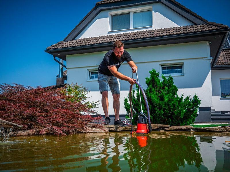 Strend Pro MW400 Dompelpomp voor slib, 400 W, 7500 liter per uur, geschikt voor troebel water