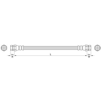 METZGER AUTOTEILE Bremsschlauch 4110446 für Audi