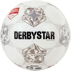 DERBYSTAR Eerste Divisie Brillant APS Fußball Spielball weiss silber 5