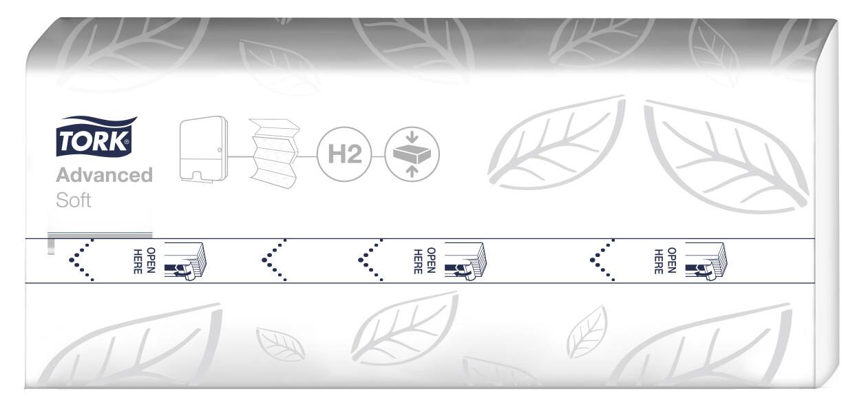 TORK Papierhandtücher H2 Advanced 2-lagig, weiß 120454