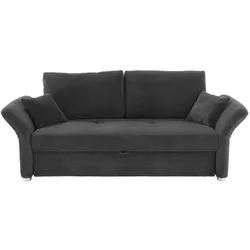 Schlafsofa Luca Cord Grau 163 x 201 cm