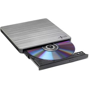 Hitachi-LG Brenner GP60NS60, DVD-Laufwerk, silber, extern, SLIM, USB 2.0, für CD & DVD