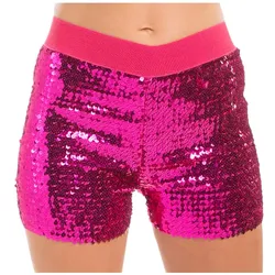 Pailletten-Hotpants, pink