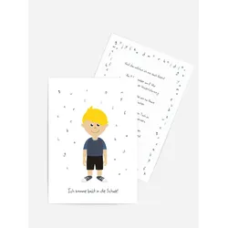 Karten Schulanfang selbst gestalten mit Spruch und Fotos im Onlinedesigner bei Meine-Kartenmanufaktur.de