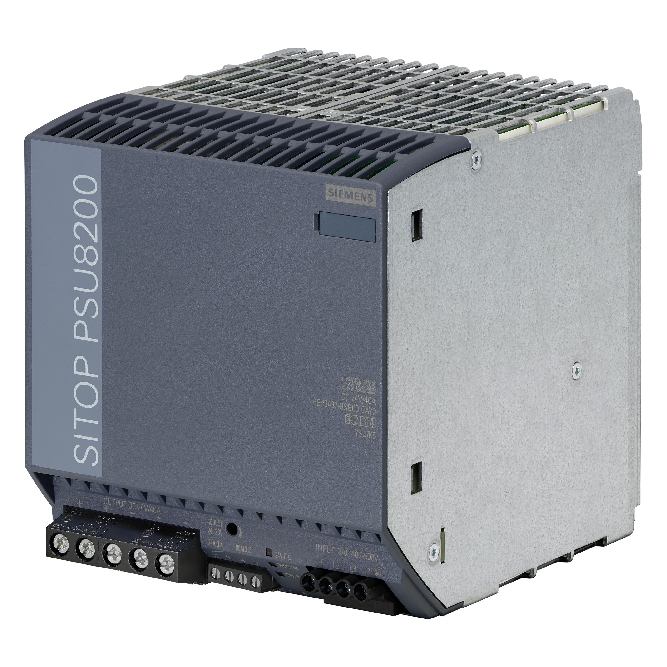 Siemens Stromversorgung 6EP3437-8SB00-0AY0 SITOP PSU8200, 3-phasig DC 24 V/40 A (6EP3437-8SB00-0AY0)